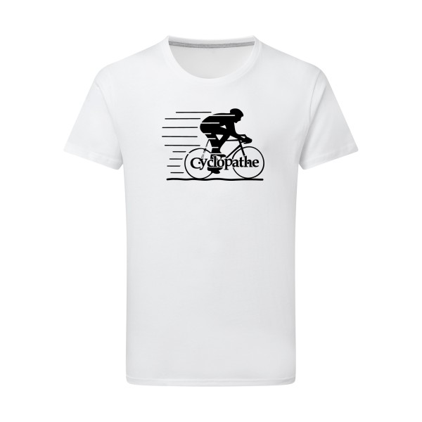T shirt humoristique sur le thème du velo - CYCLOPATHE !- Modèle T-shirt léger-SG - Men-