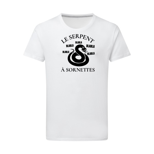 Serpent à Sornettes - T-shirt léger rigolo Homme -SG - Men -thème original et humour
