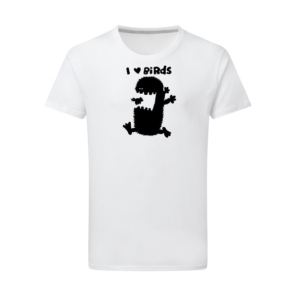 T-shirt léger original Homme  - I love birds - 