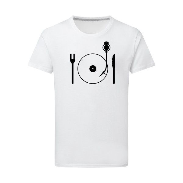 Eat some vinyl - T-shirt léger vinyl Homme - modèle SG - Men -thème rétro et vintage -