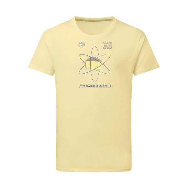 L'Atome de Savoie. - T-shirt léger humoristique pour Homme -modèle SG - Men - thème montagne -