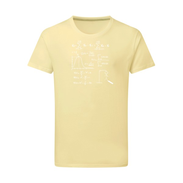 Mathhhh - T-shirt léger drôle Homme - modèle SG - Men -thème humour et math -