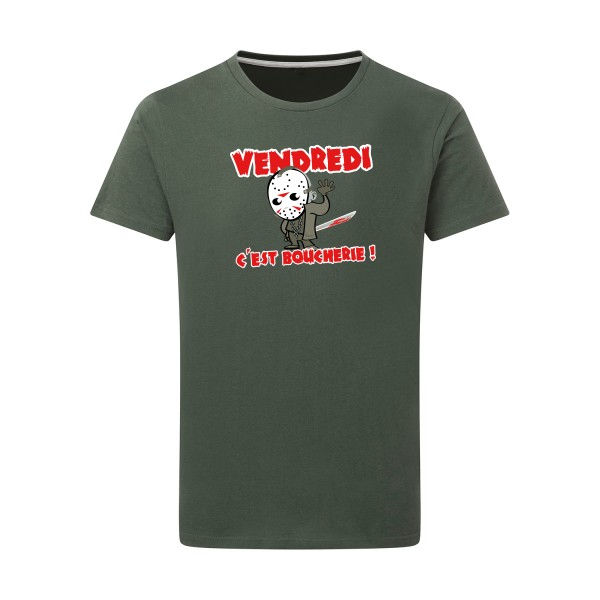T-shirt léger Homme original - VENDREDI C'EST BOUCHERIE ! - 