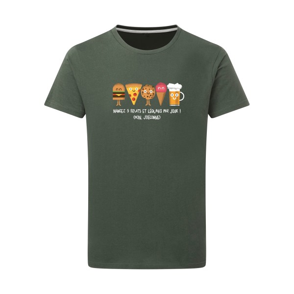 5 fruits et légumes-T shirt humoristique-SG - Men