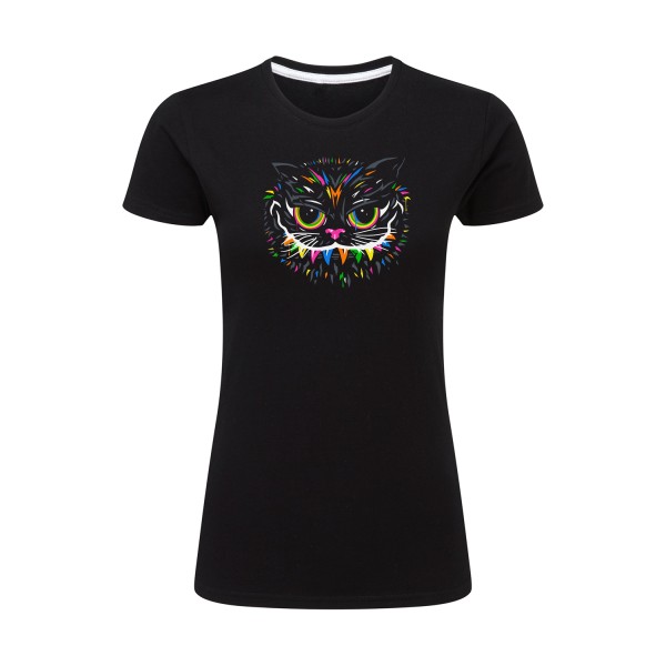 T-shirt femme léger - SG - Ladies - Le chat du Cheshire