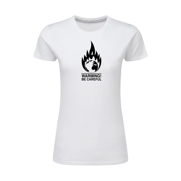 Global Warning - T-shirt femme léger Femme imprimé- SG - Ladies - thème design imprimé -