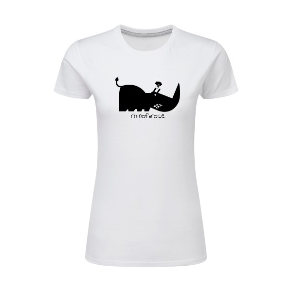 T-shirt femme léger rigolo Femme  - Rhino - 