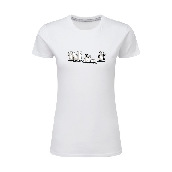 T-shirt femme léger original Femme  - I just wanna be a panda - 