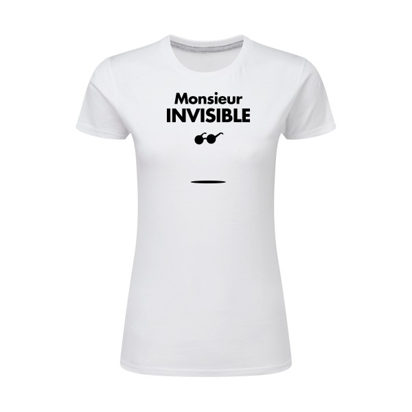 T-shirt femme léger Femme original - monsieur INVISIBLE -
