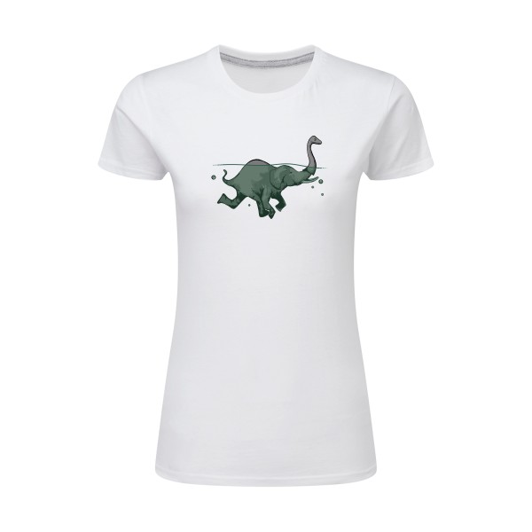 Loch Ness Attraction -T-shirt femme léger geek original Femme  -SG - Ladies -Thème geek original -