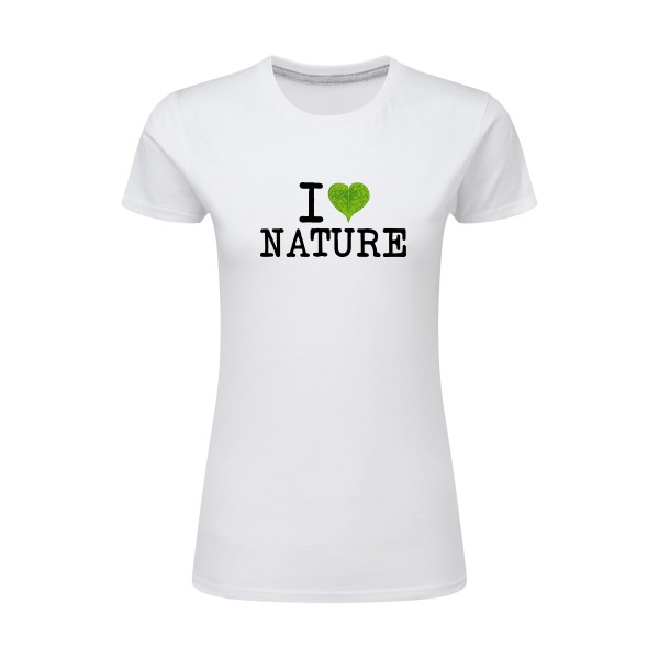 T-shirt femme léger Femme original sur le thème de l'écologie - Naturophile - 
