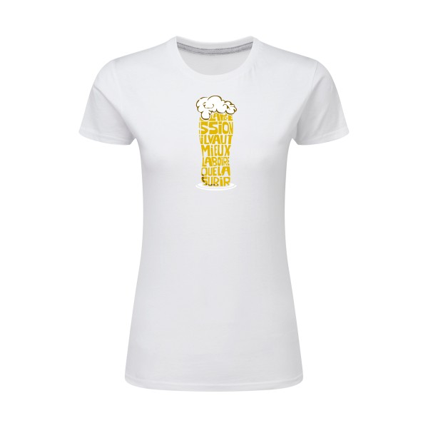 La pression -T-shirt femme léger humour alcool Femme  -SG - Ladies -Thème humour et alcool -