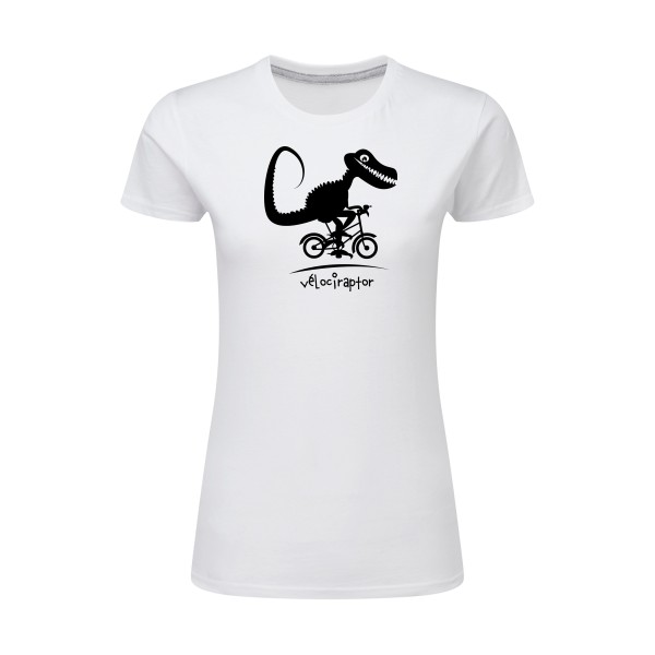 vélociraptor -T-shirt femme léger rigolo- Femme -SG - Ladies -thème  humour dinausore - 