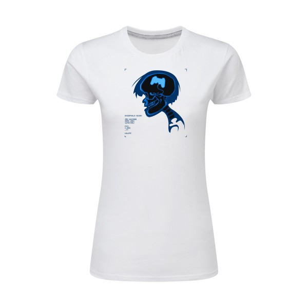 radiogamer - T shirt skull -SG - Ladies