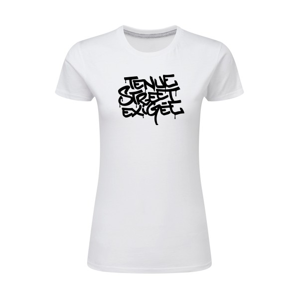 Tenue street exigée -T-shirt femme léger streetwear Femme  -SG - Ladies -Thème streetwear -