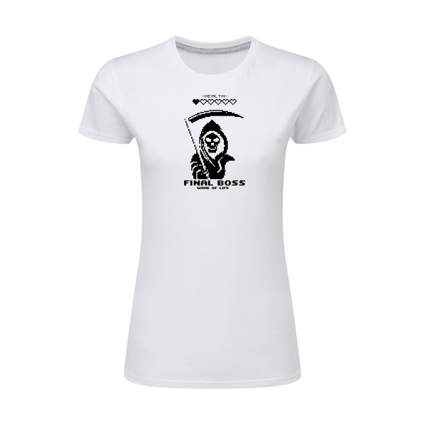 Destination Finale - T-shirt femme léger parodie  pour Femme - modèle SG - Ladies - thème film vintage et dark side -