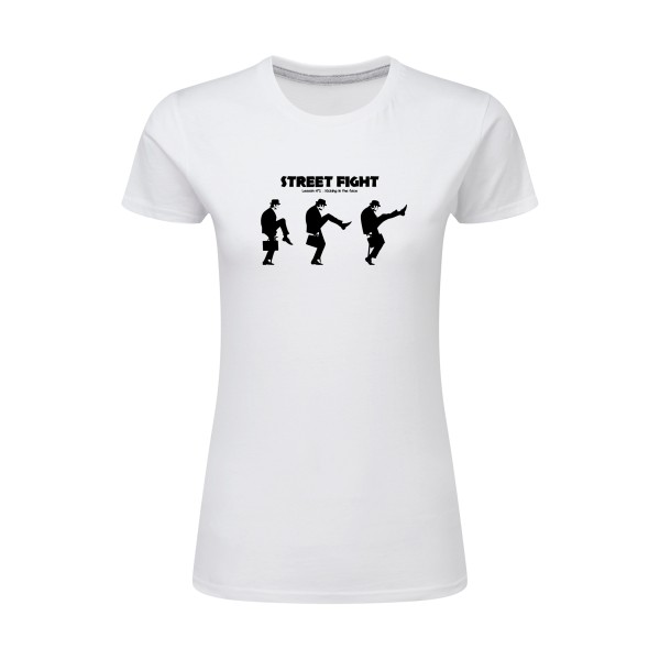 British Fight-T-shirt femme léger humoristique - SG - Ladies- Thème humour anglais - 