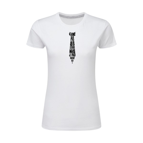 T-shirt femme léger - Femme original - cravate-shirt