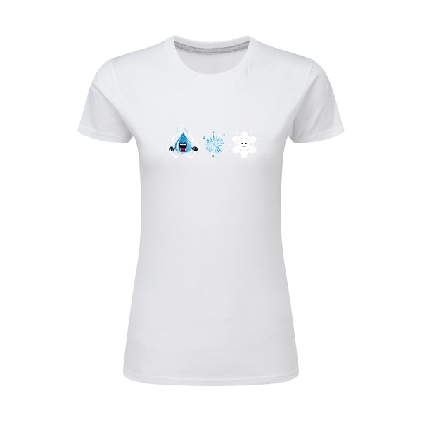 SnowFlake - T-shirt femme léger drôle Femme  -SG - Ladies - Thème original et drôle -