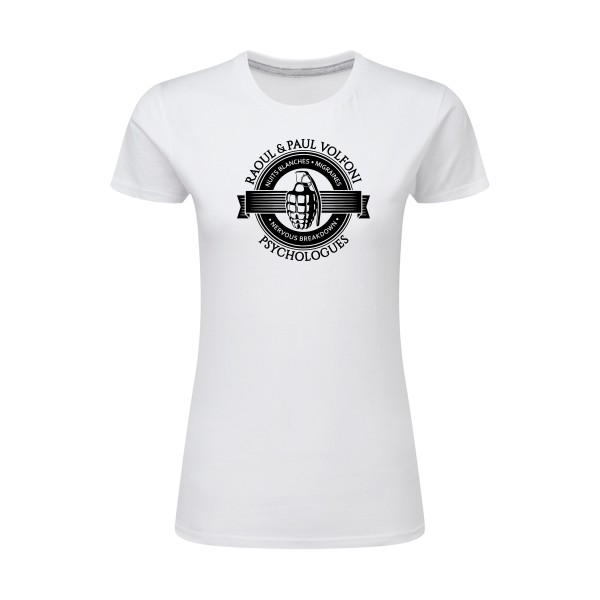 Volfoni -  T-shirt femme léger Femme - SG - Ladies - thème tee shirt  vintage -