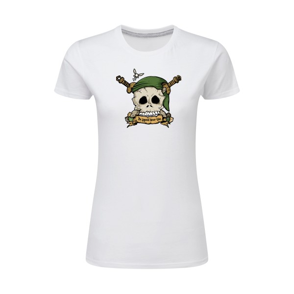 Zelda Skull T-shirt femme léger tete de mort -SG - Ladies