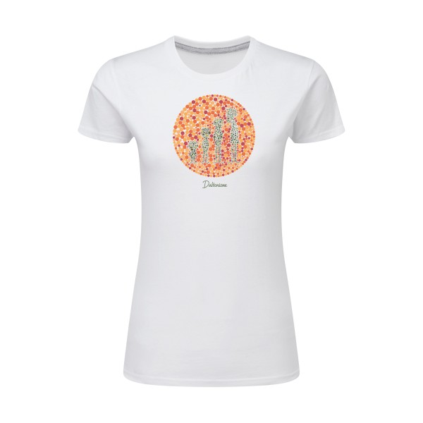Daltonisme -T-shirt femme léger original Femme -SG - Ladies -thème rétro et vintage -