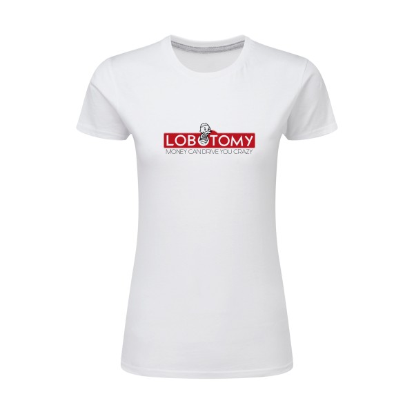Lobotomy - T-shirt femme léger geek Femme  -SG - Ladies - Thème geek et gamer -