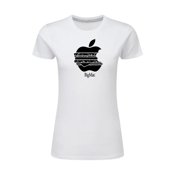 BigMac -T-shirt femme léger Geek- Femme -SG - Ladies -thème  parodie - 