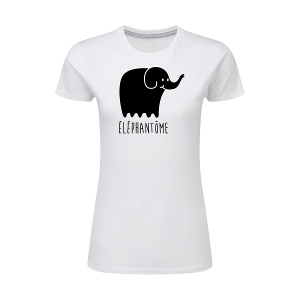T-shirt femme léger Femme original - Eléphantôme - 