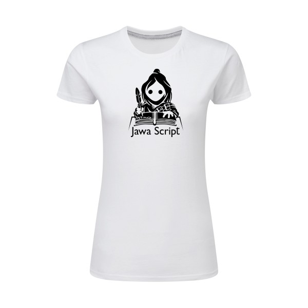 Jawa script-T-shirt femme léger Geek - SG - Ladies- Thème humour Geek - 