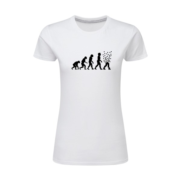 Evolution numerique Tee shirt geek-SG - Ladies