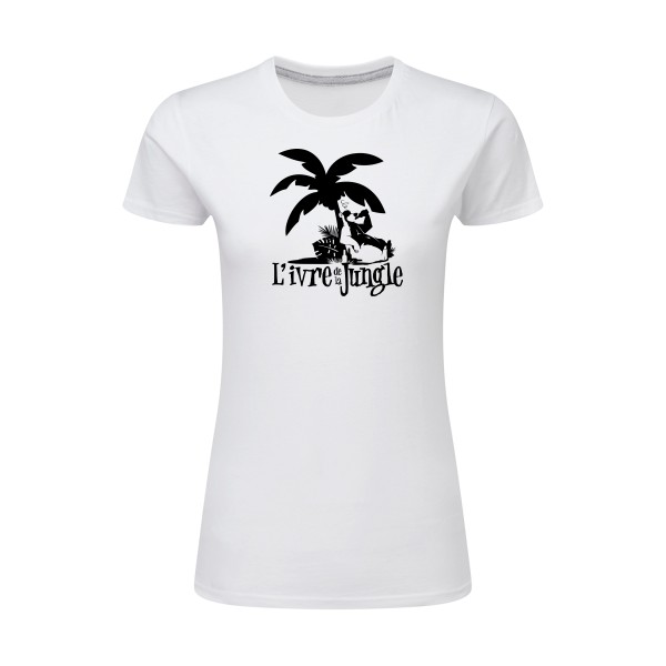 L'ivre de la jungle - T-shirt femme léger burlesque pour Femme -modèle SG - Ladies - thème humour alcool -