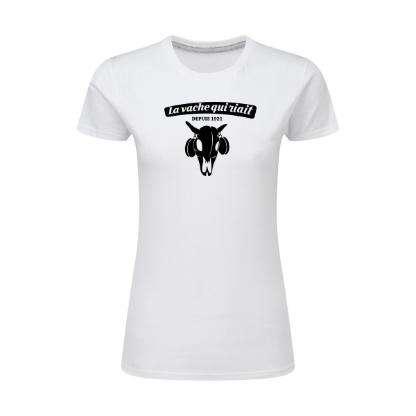 vache qui riait - SG - Ladies Femme - T-shirt femme léger rigolo - thème alcool humour -
