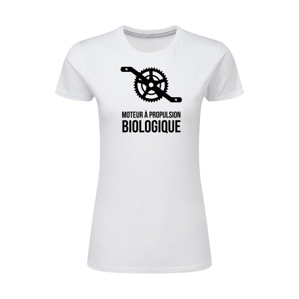 Cyclisme & écologie - SG - Ladies Femme - T-shirt femme léger humour velo - thème cyclisme et ecologie -