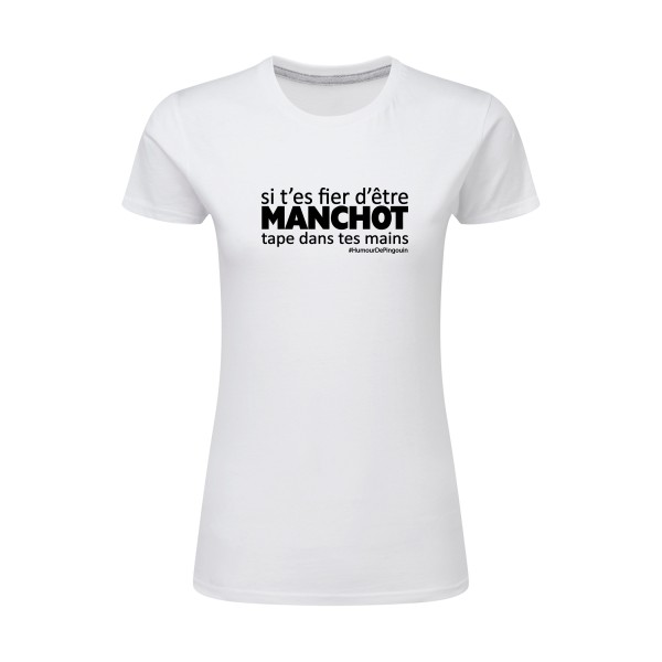 Manchot-T-shirt femme léger drôle - SG - Ladies- Thème humour - 