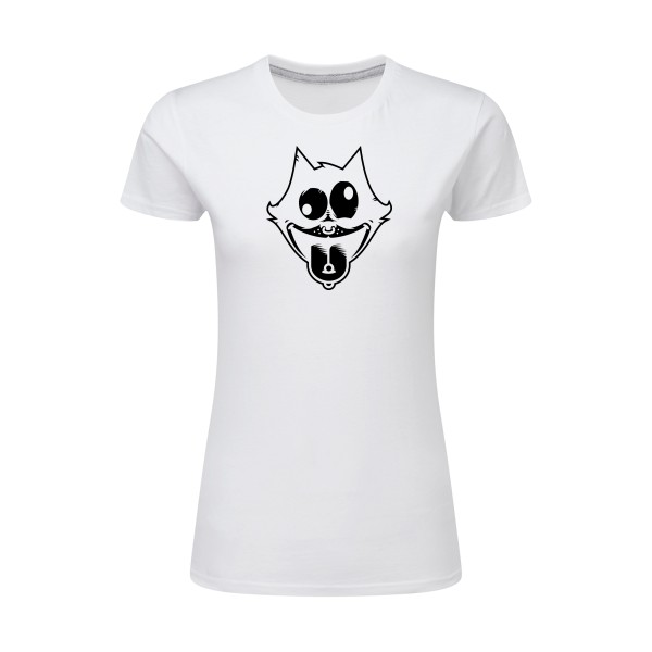 Freak the cat ! - T-shirt femme léger - modèle SG - Ladies -thème bd et dessins animés -