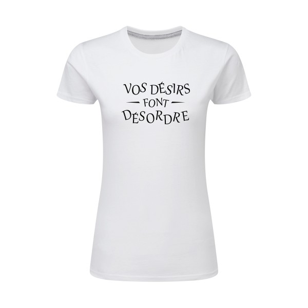 Désordre-T shirt a message drole - SG - Ladies