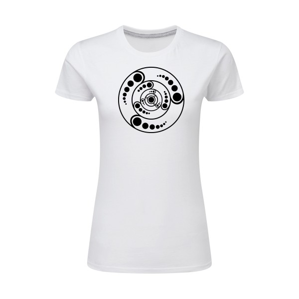 T-shirt femme léger original Femme  - crops circle - 