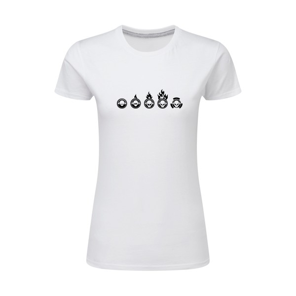 T-shirt femme léger original Femme  - hardstyle attak - 