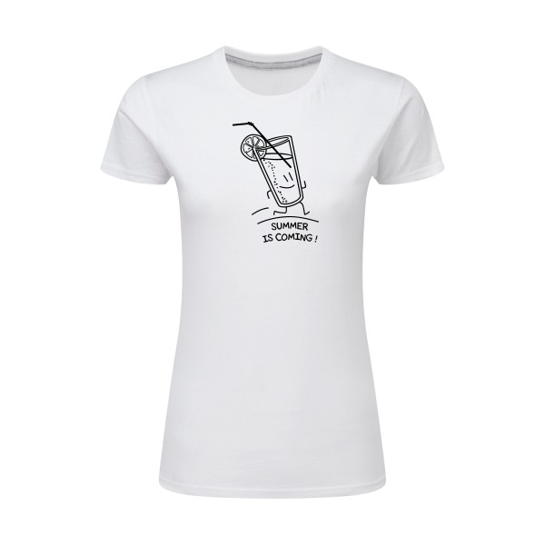 T-shirt femme léger original Femme  - Summer is coming ! - 