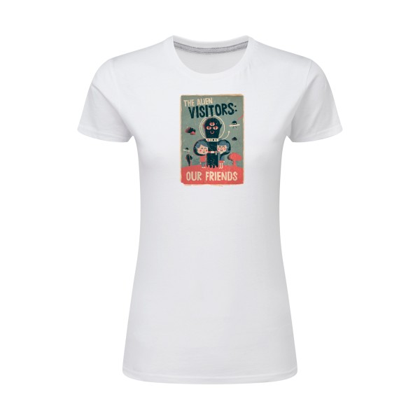 our friends- T-shirt femme léger vintage Femme -SG - Ladies