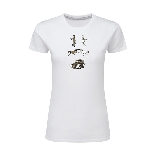 Fusion -T-shirt femme léger 2 cv -SG - Ladies -thème automobile -