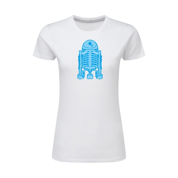 Droid Scan - T-shirt femme léger robot pour Femme -modèle SG - Ladies - thème science fiction-