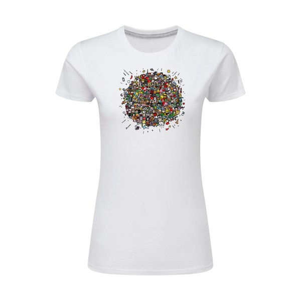 Planète Pop Culture- T-shirts originaux -modèle SG - Ladies -