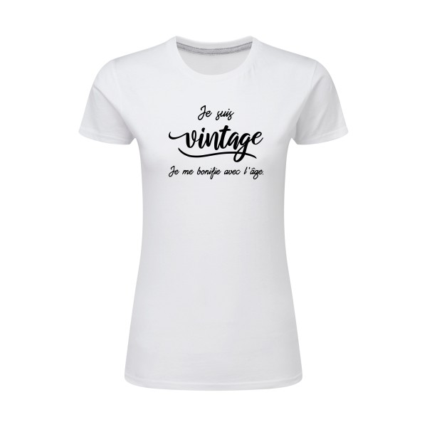 Je suis vintage  -T-shirt femme léger vintage Femme -SG - Ladies -thème  rétro et vintage - 