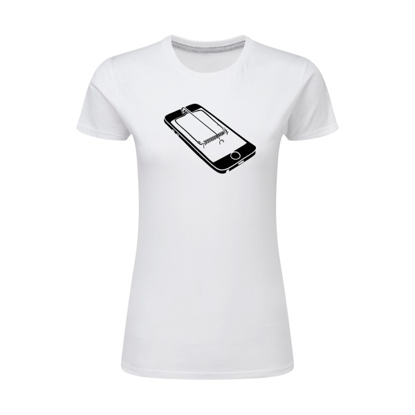 Piège - T-shirt femme léger amusant pour Femme -modèle SG - Ladies - thème Geek et gamer -
