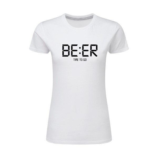 TIME TO GO T shirt biere -SG - Ladies