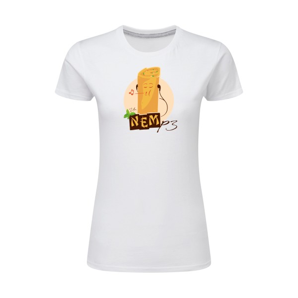 NEMp3-T shirt geek drole - SG - Ladies