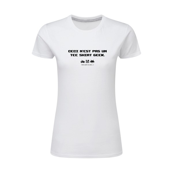 T-shirt femme léger geek et drole Femme - NO GEEK SHIRT - 