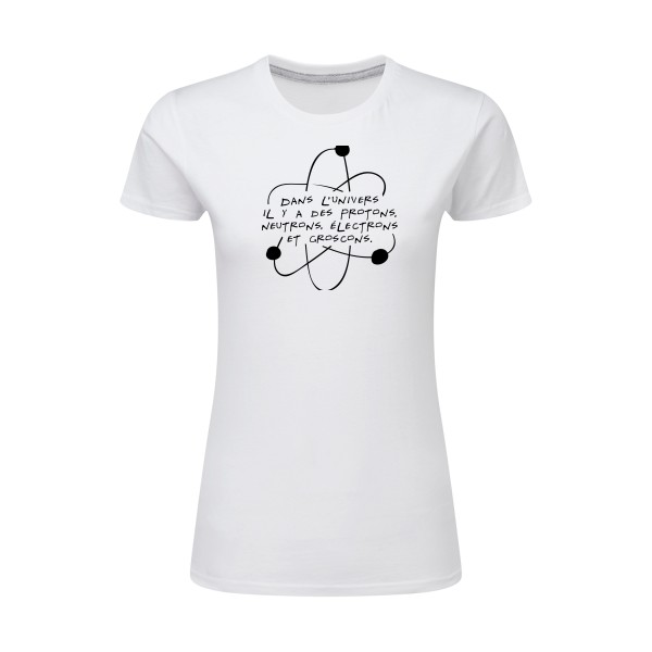 T-shirt Rigolo modèle T-shirt femme léger-L'univers-SG - Ladies